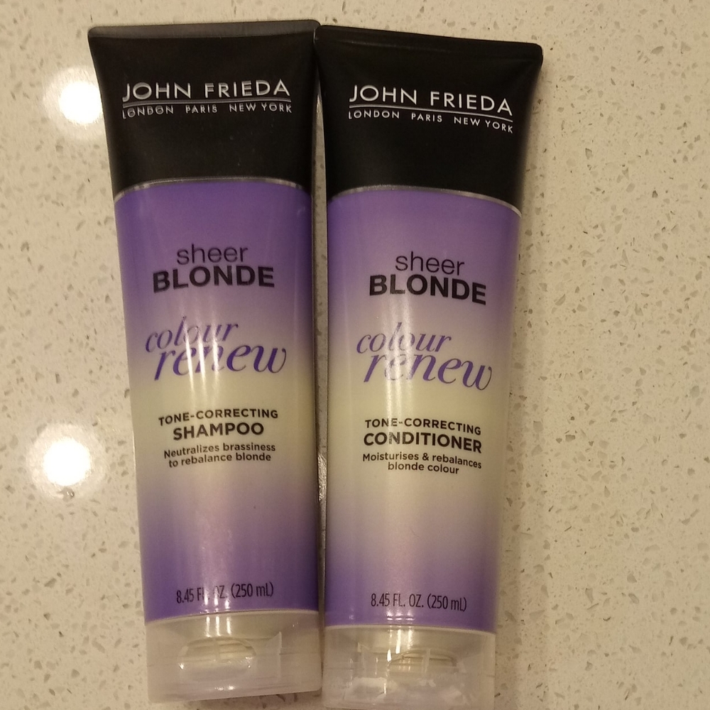 John Frieda sheer blonde tone correcting purple